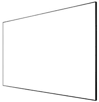 Eurros 120" Cinema White 4K Zero Edge Fixed Frame Screen