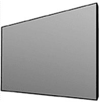 Eurros 110" Silver Pro Micro Perforated ZeroEdge Fixed Frame Screen