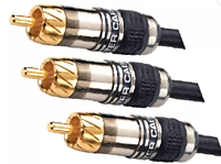 Standard 2 RCA male /2 RCA male cord OFC Cable 1.5 Mtr