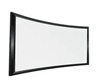 Eurros 150" Micro Acoustic Woven 4K Curved Fixed Frame Screen